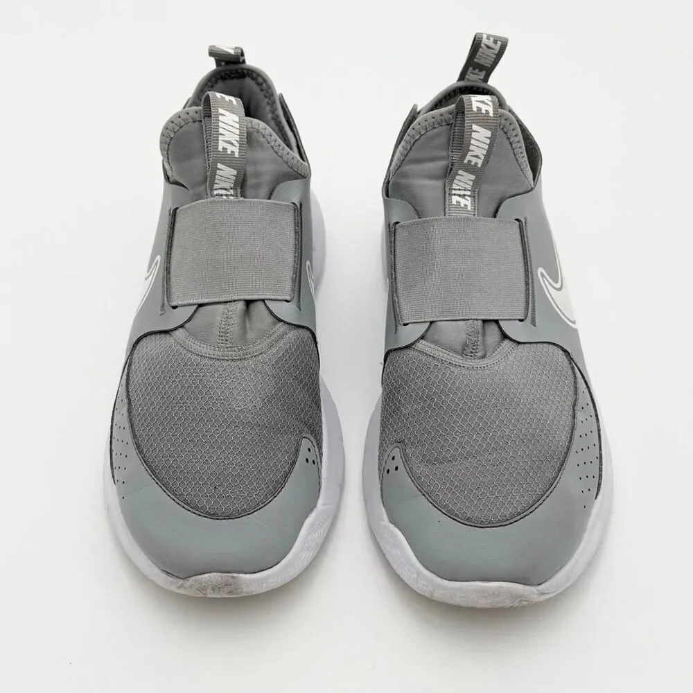 Nike Flex Runner 3 Wolf Gray White Slip-On Sneakers - US Kids Size 6.5Y / EU 39